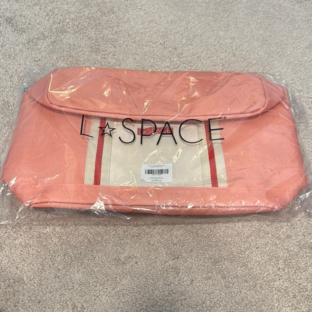 L*Space Coral Pink Cooler insulated Bag